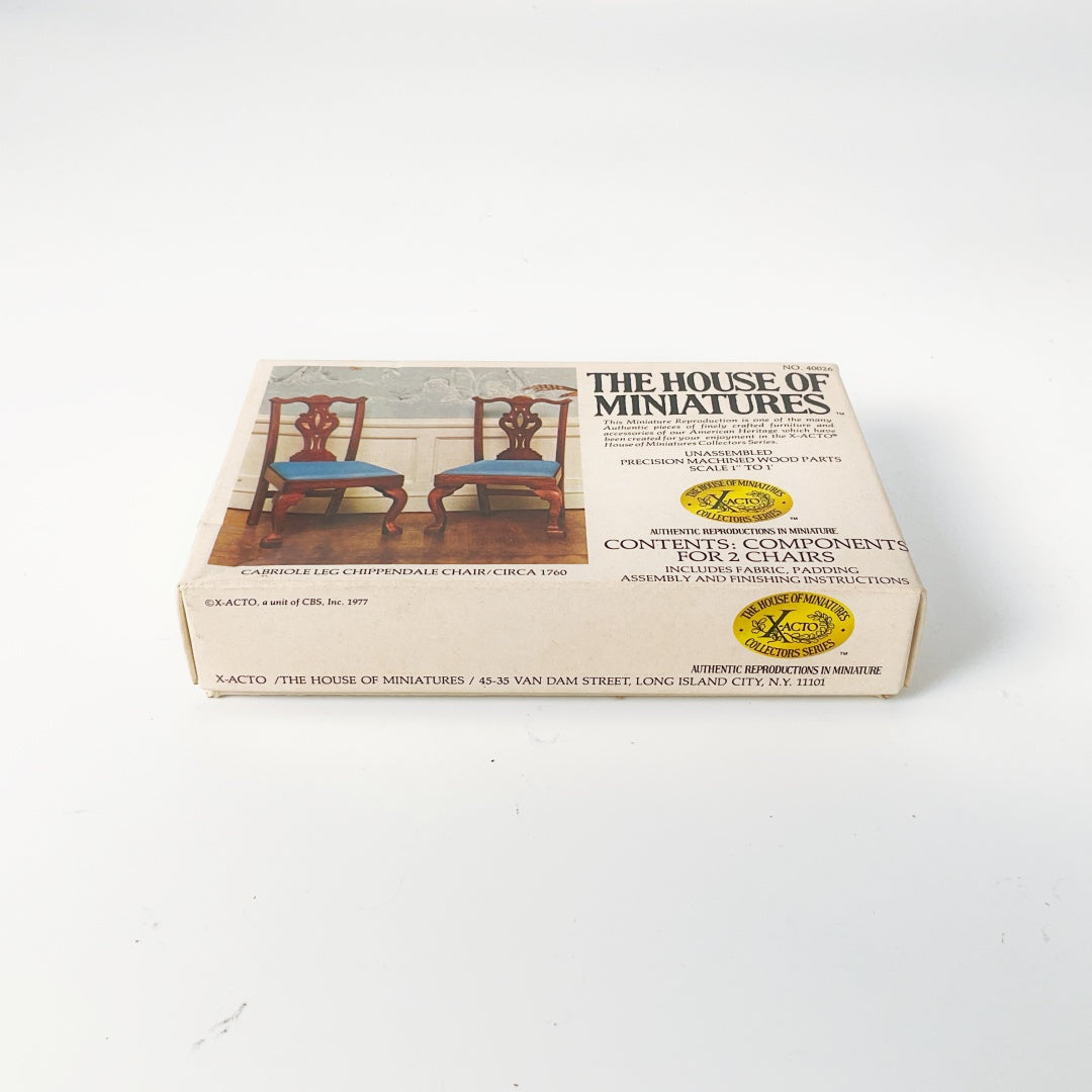 The House of Miniatures – Cabriole Leg Chippendale Chair No. 40026