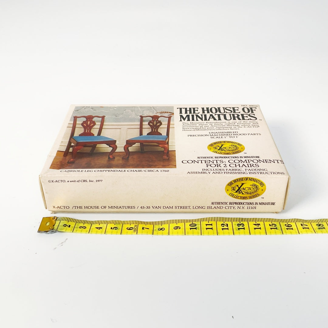 The House of Miniatures – Cabriole Leg Chippendale Chair No. 40026