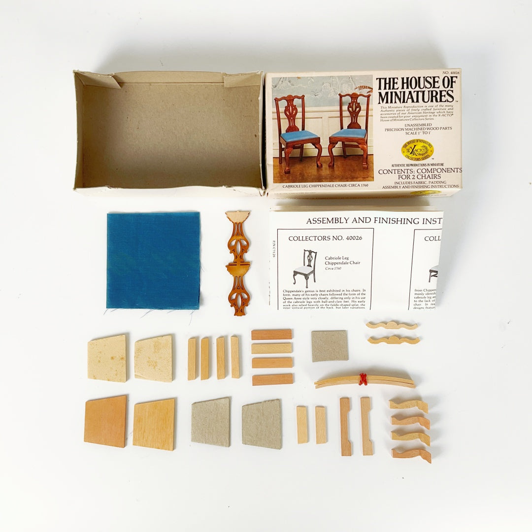 The House of Miniatures – Cabriole Leg Chippendale Chair No. 40026