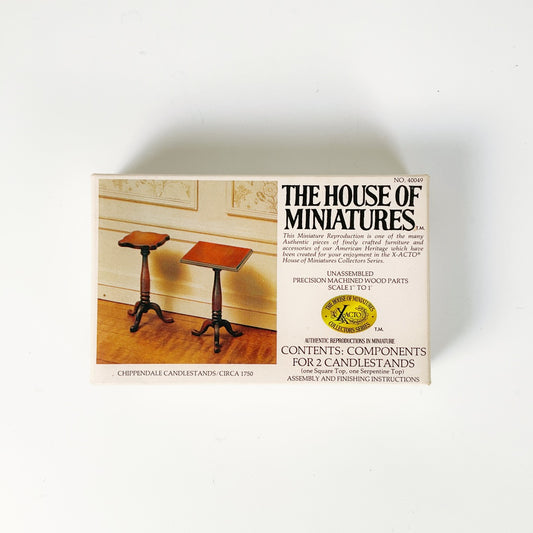 The House of Miniatures – Chippendale Candlestands Kit (NO. 40049)