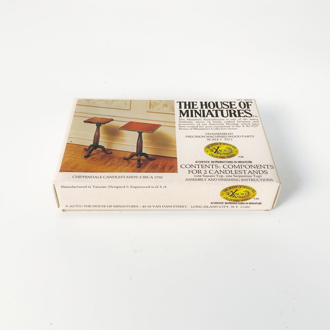 The House of Miniatures – Chippendale Candlestands Kit (NO. 40049)