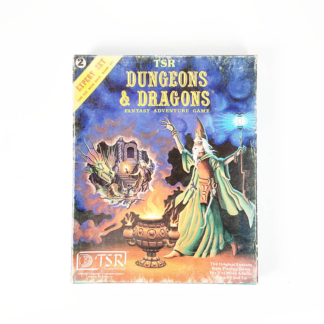 Vintage TSR Dungeons & Dragons Expert Set #1012 Boxed RPG with Isle of Dread Module