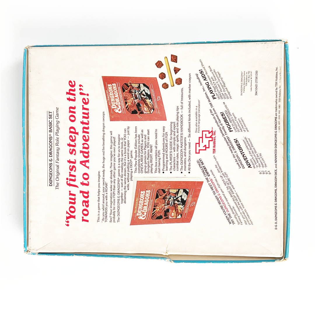 Vintage TSR Dungeons & Dragons Expert Set #1012 Boxed RPG with Isle of Dread Module