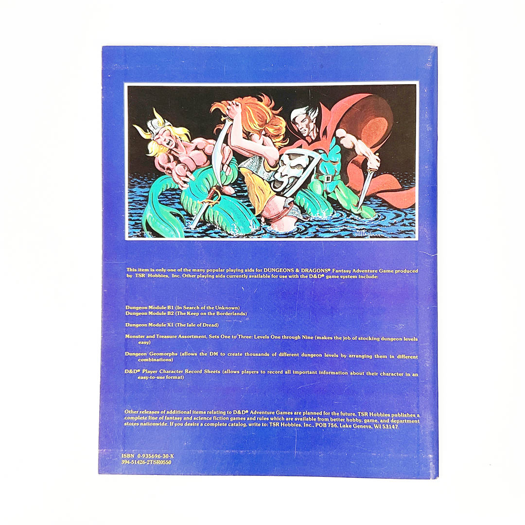 Vintage TSR Dungeons & Dragons Expert Set #1012 Boxed RPG with Isle of Dread Module