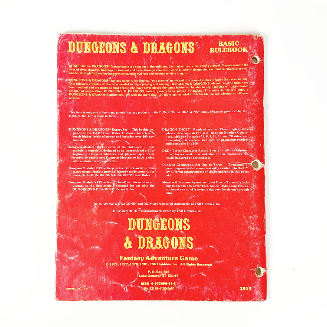 Vintage TSR Dungeons & Dragons Expert Set #1012 Boxed RPG with Isle of Dread Module