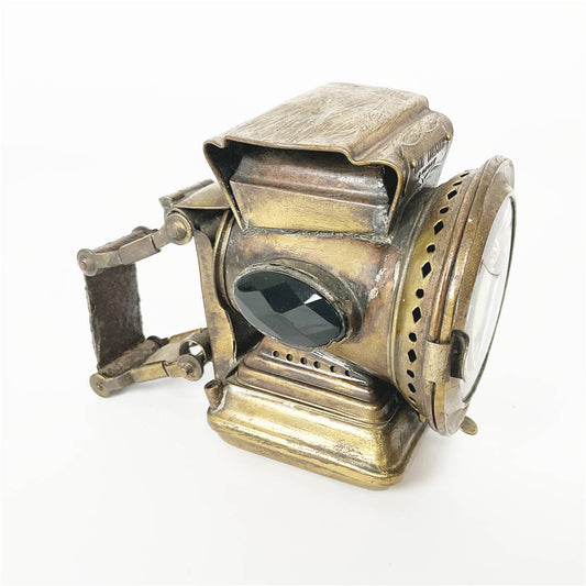 Rare Antique Joseph Lucas "New Coaster" Bicycle Lamp – Vintage English Cycling Collectable