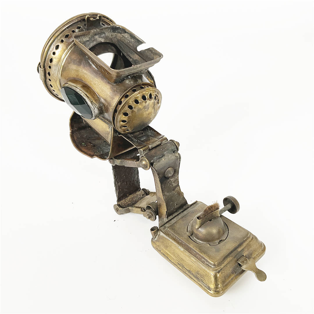 Rare Antique Joseph Lucas "New Coaster" Bicycle Lamp – Vintage English Cycling Collectable