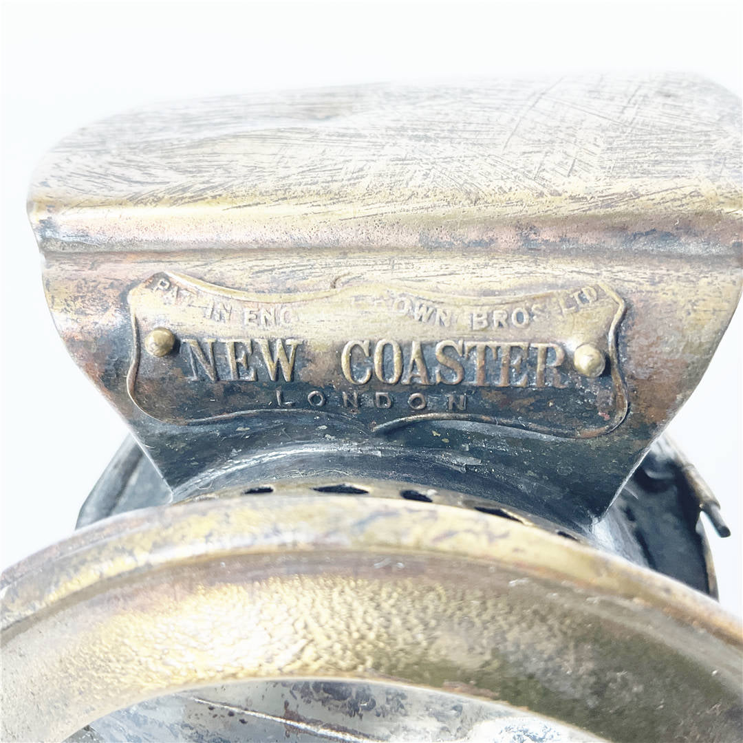 Rare Antique Joseph Lucas "New Coaster" Bicycle Lamp – Vintage English Cycling Collectable