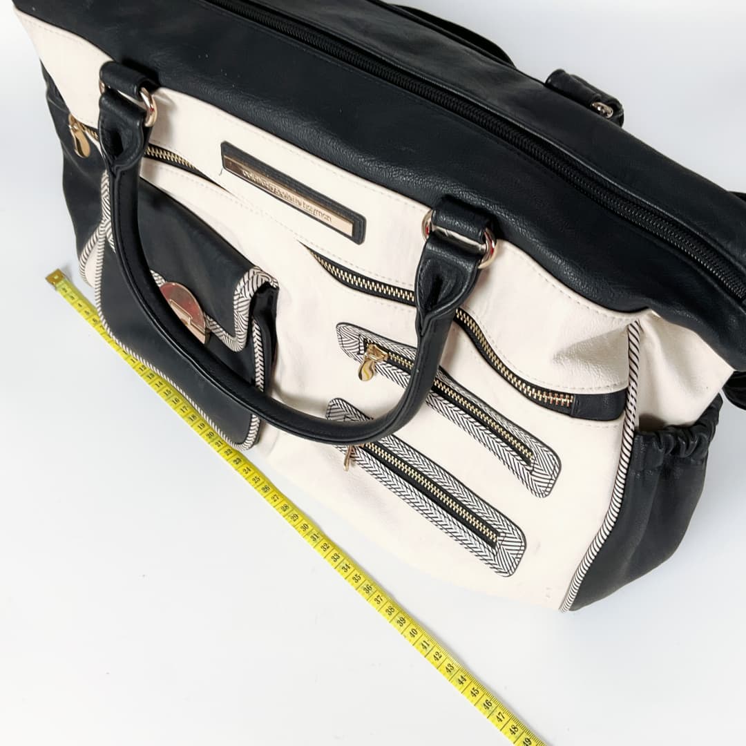 Collette - Pocket and Zip Baby Bag with Gold Hardware