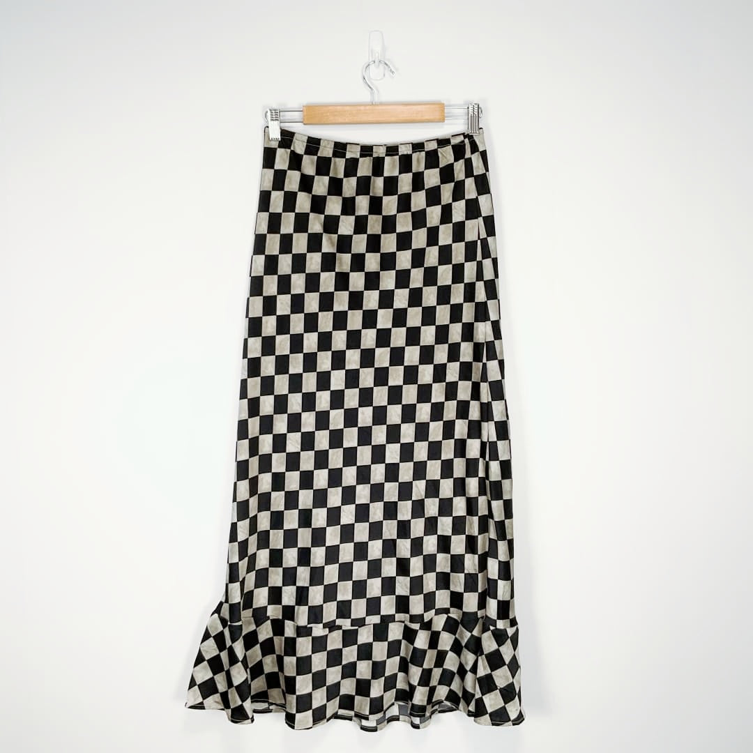 Leo+Be - Check Print Balm Skirt