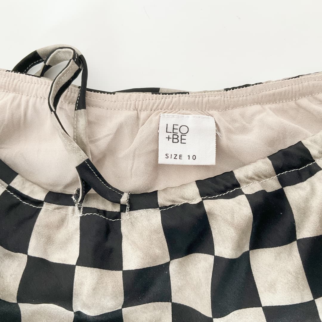Leo+Be - Check Print Balm Skirt