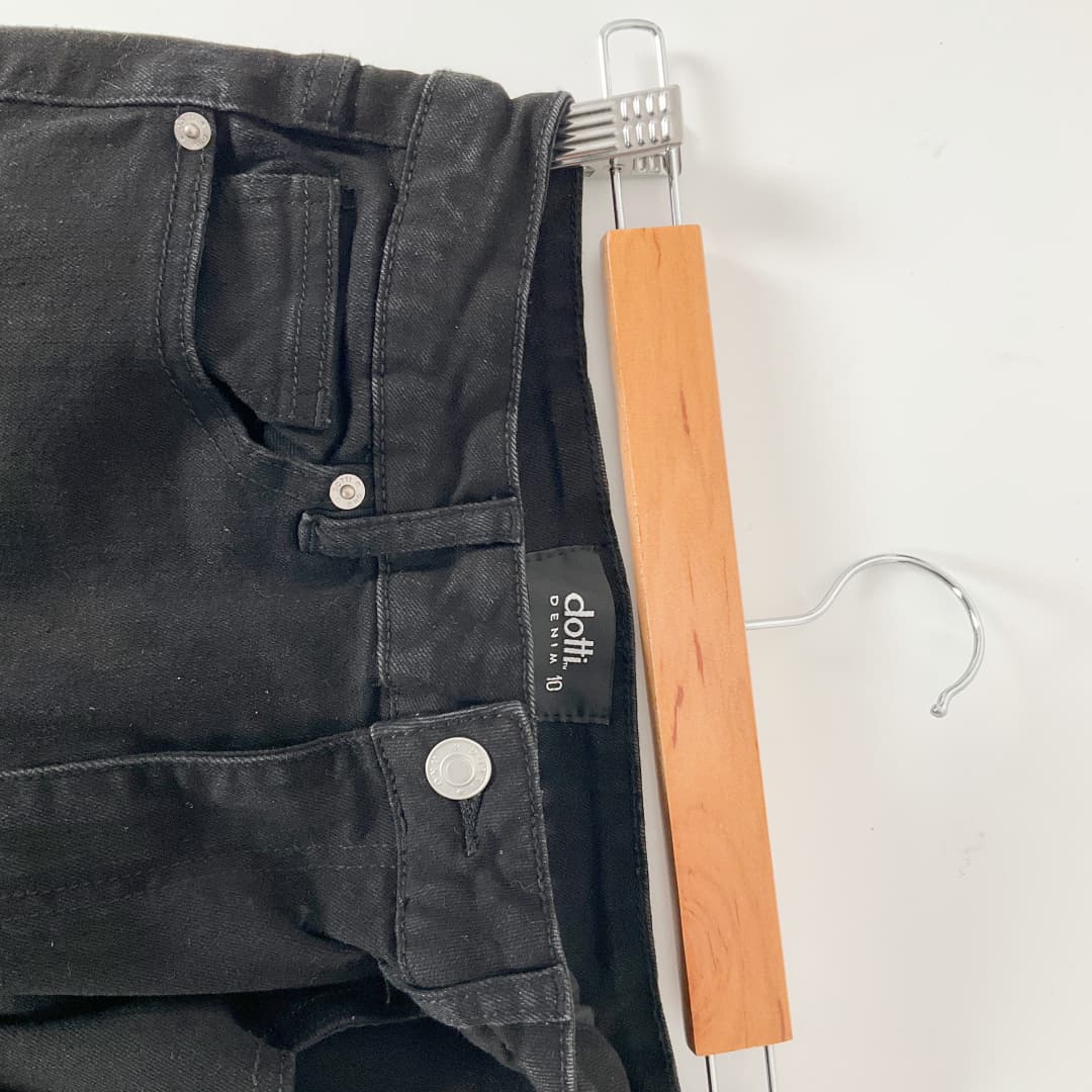 Dotti - Straight Leg Black Jeans