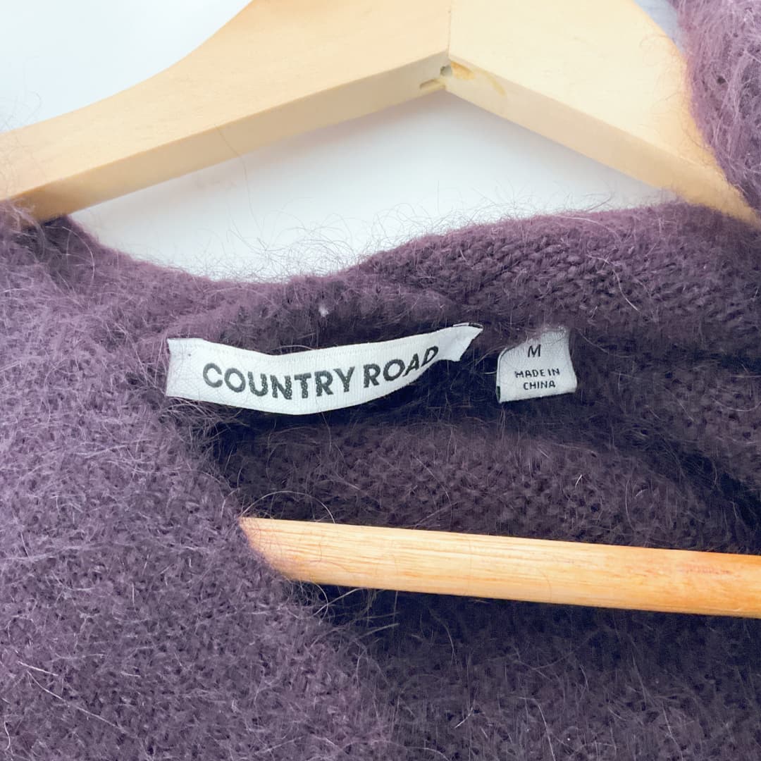 Country Road - Long Sleeve Fluffy Cardigan