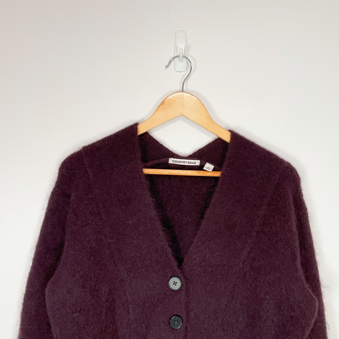 Country Road - Long Sleeve Fluffy Cardigan