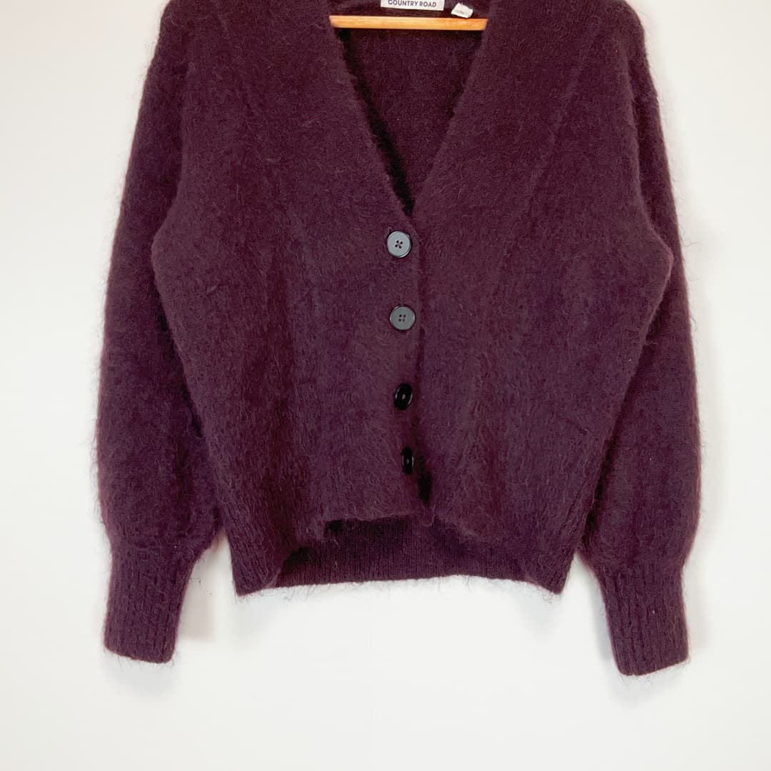 Country Road - Long Sleeve Fluffy Cardigan