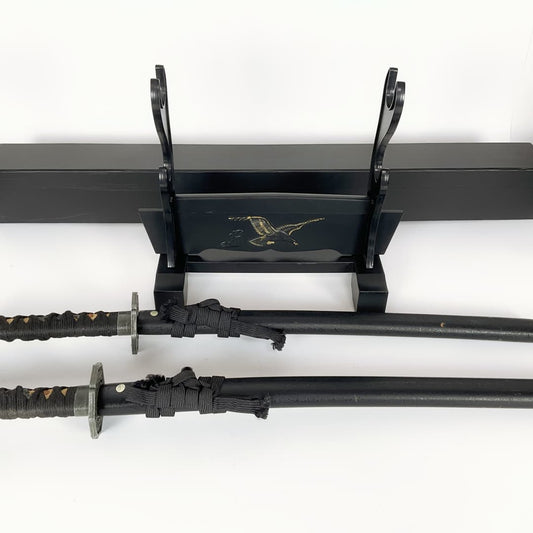 Decorative Samurai Sword Set with Display Stand (2-Piece)