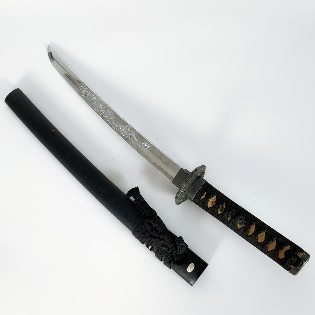 Decorative Samurai Sword Set with Display Stand (2-Piece)