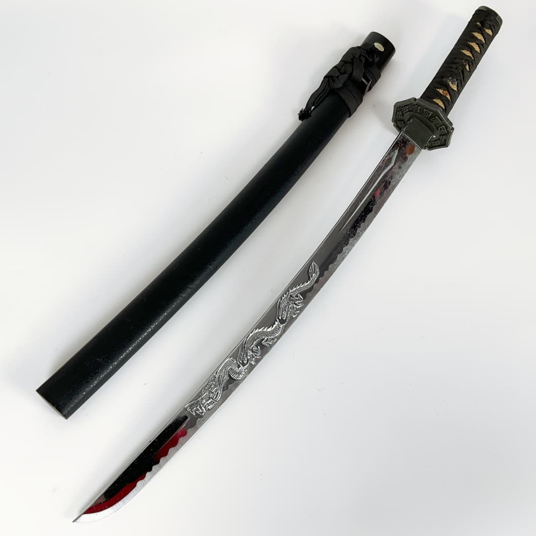 Decorative Samurai Sword Set with Display Stand (2-Piece)