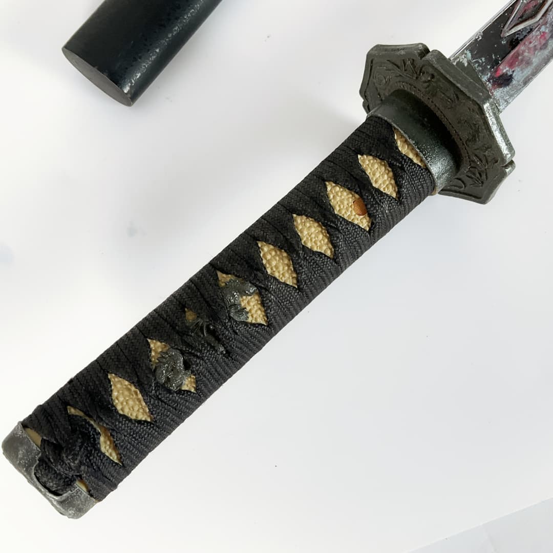 Decorative Samurai Sword Set with Display Stand (2-Piece)