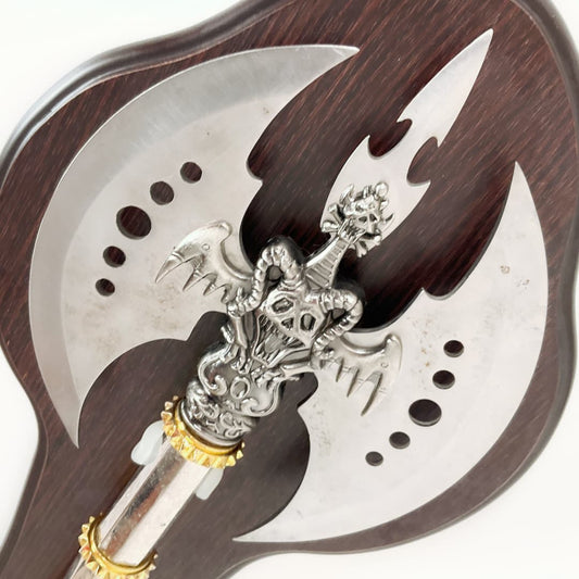 Decorative Fantasy Battle Axe with Box