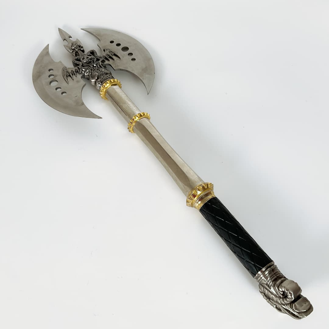 Decorative Fantasy Battle Axe with Box