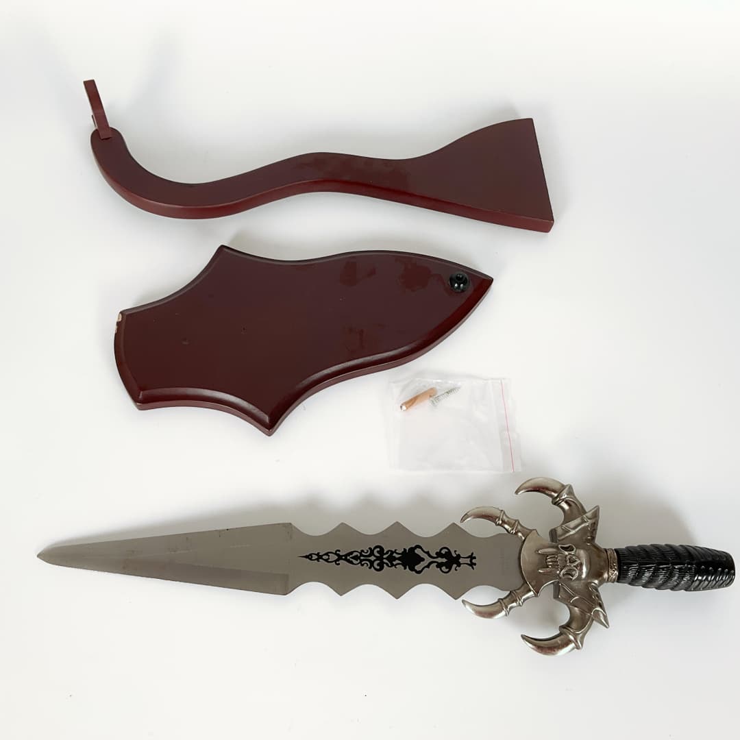 Decorative Fantasy Dagger with Display Stand & Box