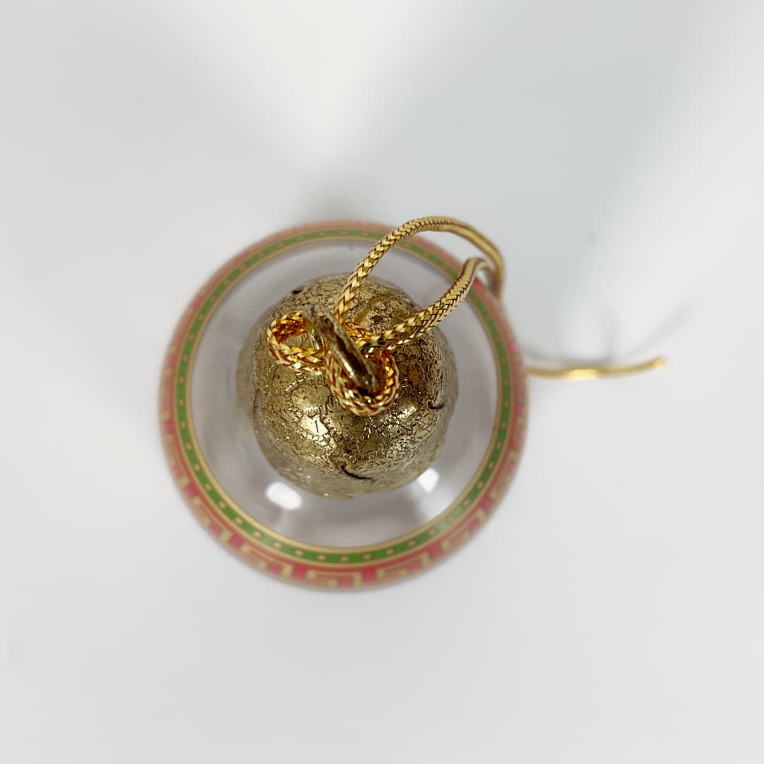 Versace x Rosenthal Crystal Christmas Bell Ornament – 2000s Limited Edition (With Original Box)