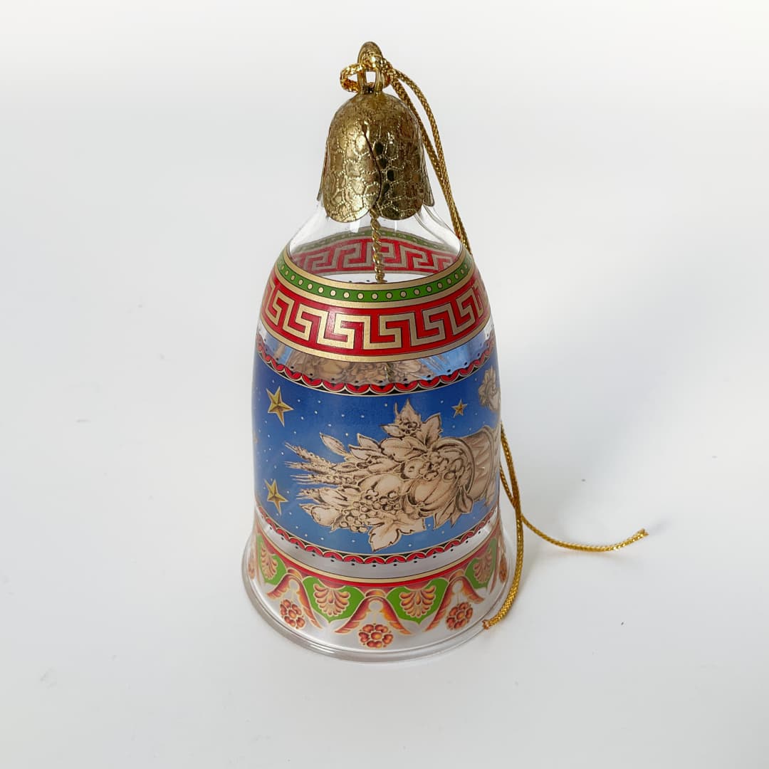 Versace x Rosenthal Crystal Christmas Bell Ornament – 2000s Limited Edition (With Original Box)