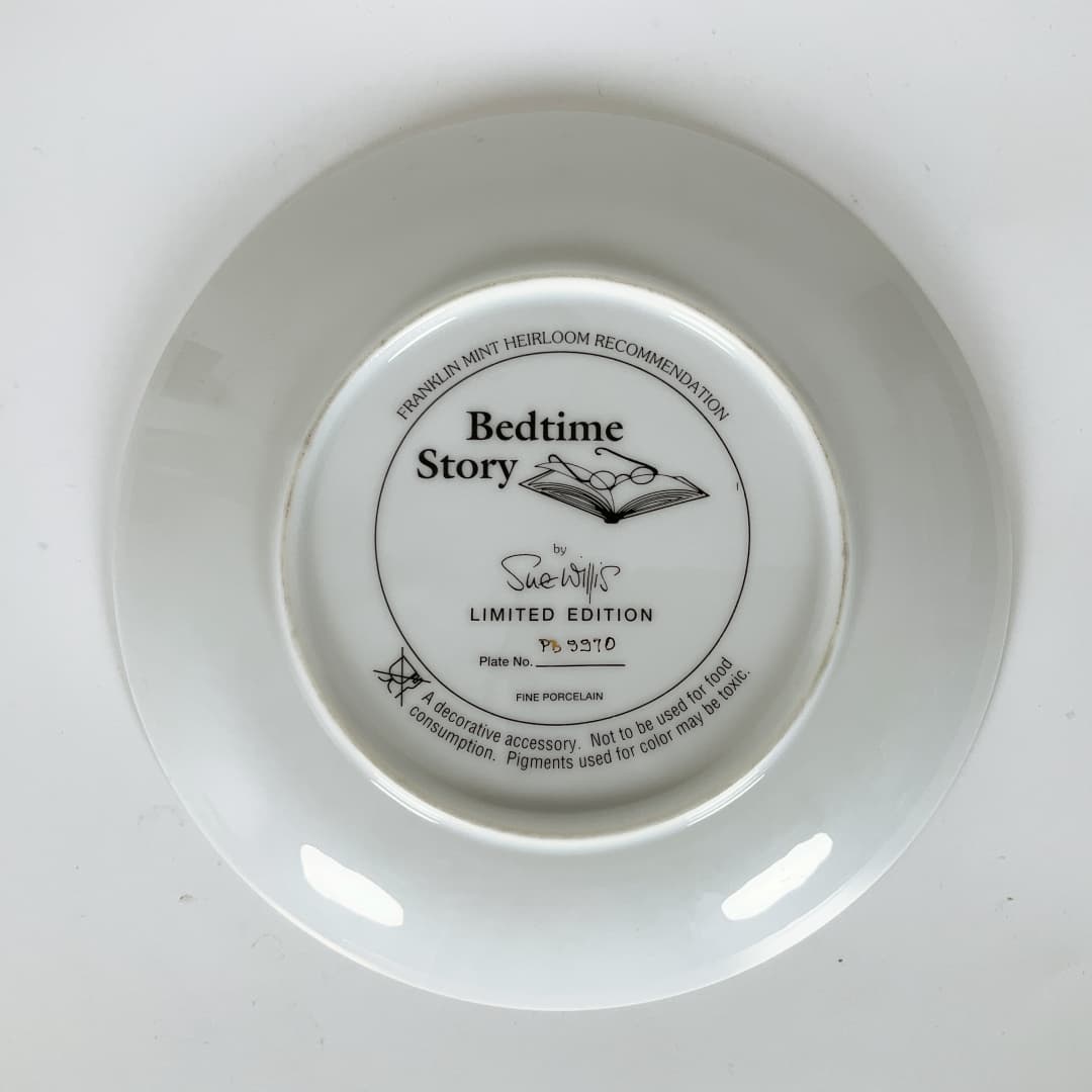 Franklin Mint - “Bedtime Story” Limited Edition Collectors Plate