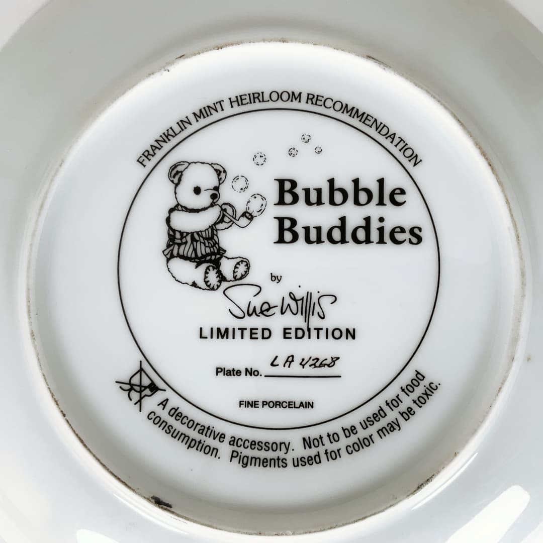 Franklin Mint - “Bubble Buddies” Limited Edition Collectors Plate