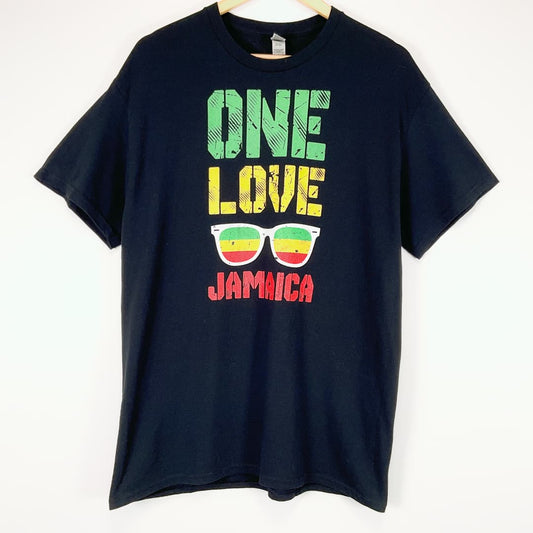 GILDAN “One Love Jamaica” Graphic T-Shirt – Size L