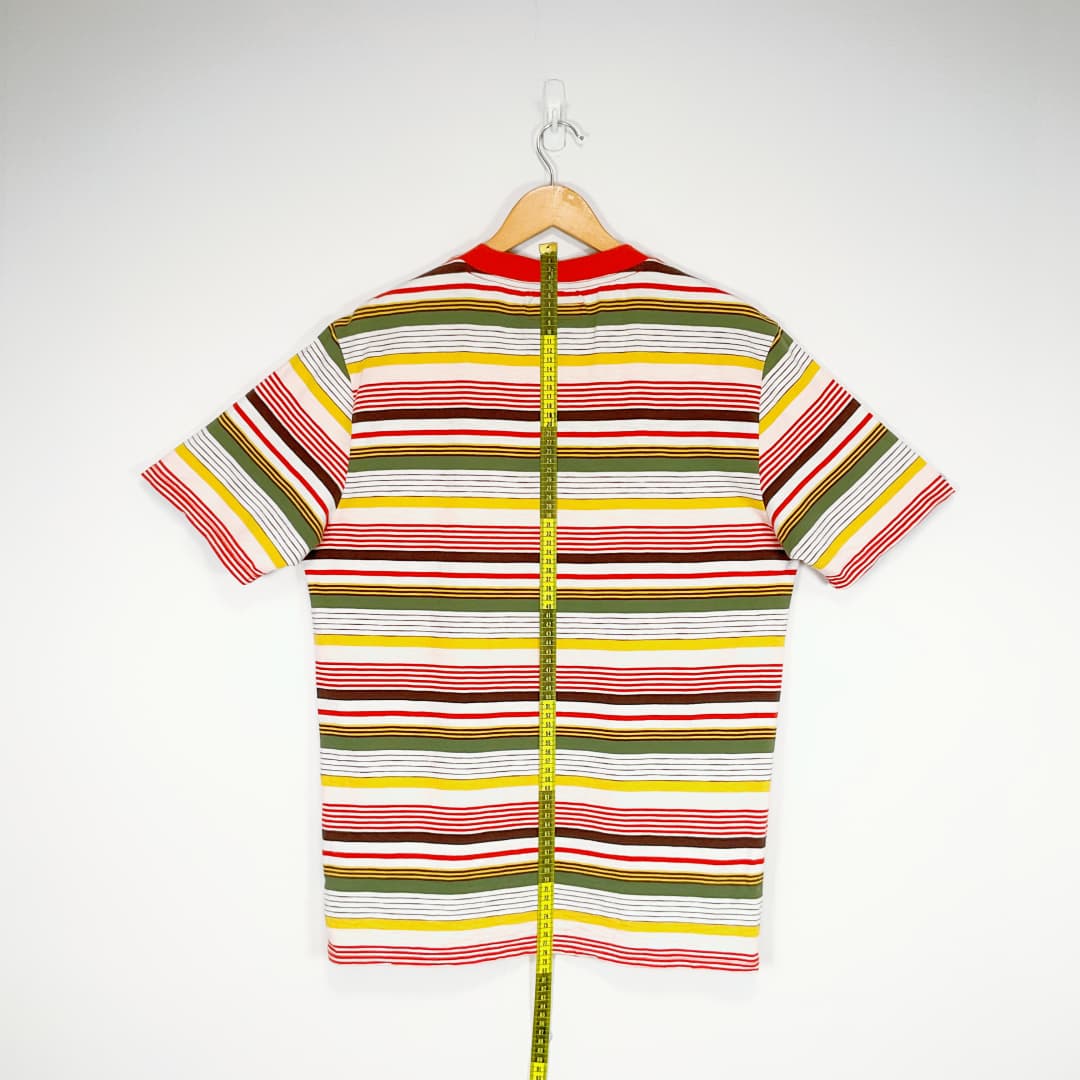 GUESS Multicolour Stripe T-Shirt – Size S