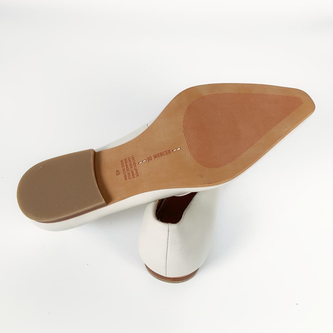 Jo Mercer - Pointed Loafers with Gold-Tone Hardware