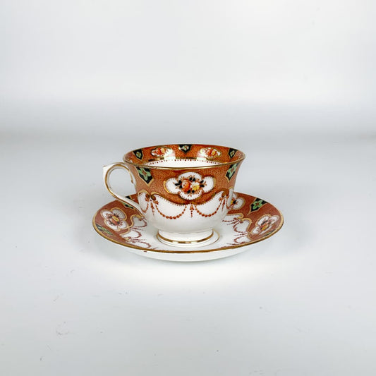 Royal Albert Crown China - Imari Style Tea Cup and Saucer Set