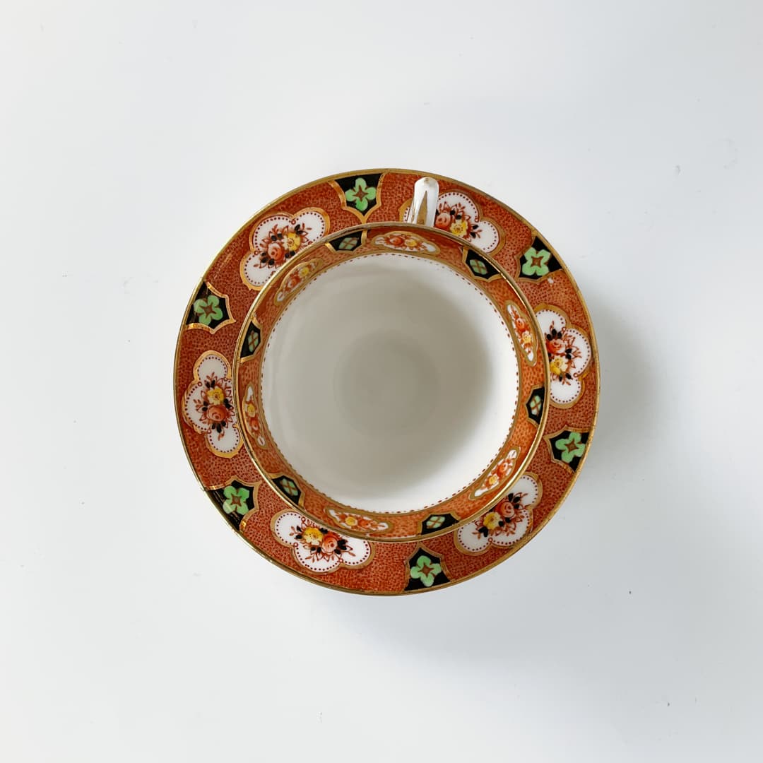 Royal Albert Crown China - Imari Style Tea Cup and Saucer Set