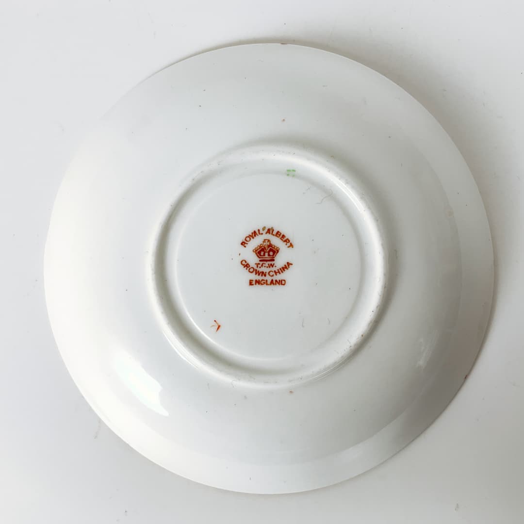 Royal Albert Crown China - Imari Style Tea Cup and Saucer Set