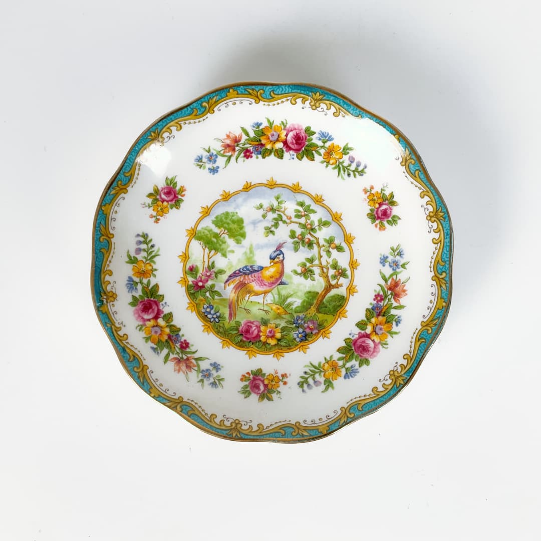 Royal Albert Bone China - Chelsea Bird Tea Cup and Saucers Trio Set