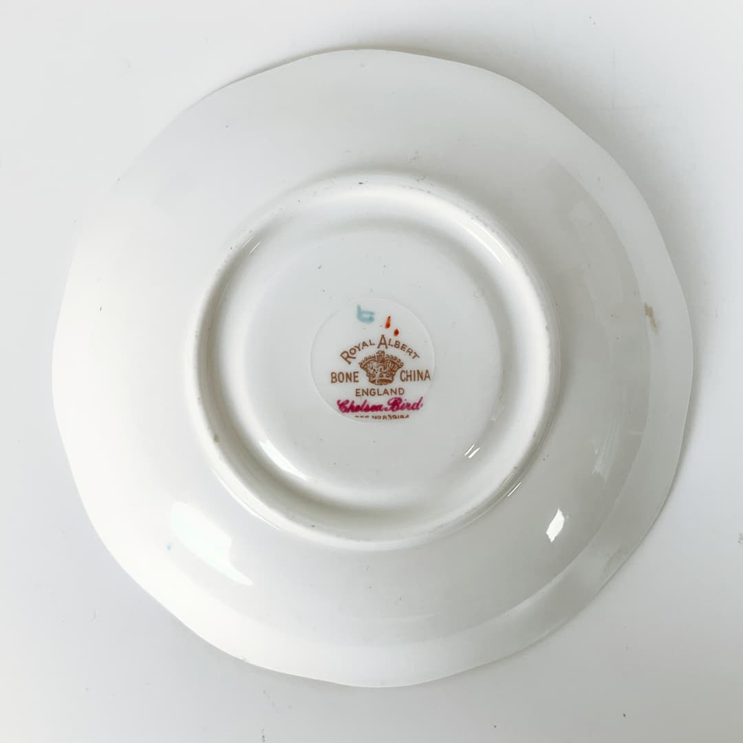 Royal Albert Bone China - Chelsea Bird Tea Cup and Saucers Trio Set