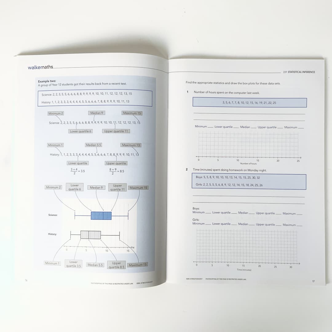 WALKERMATHS - Mathematics Study Set (3 Books Bundle)