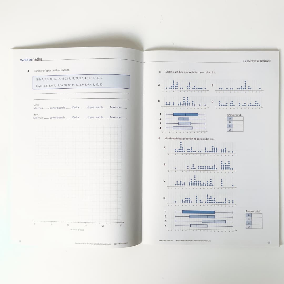 WALKERMATHS - Mathematics Study Set (3 Books Bundle)