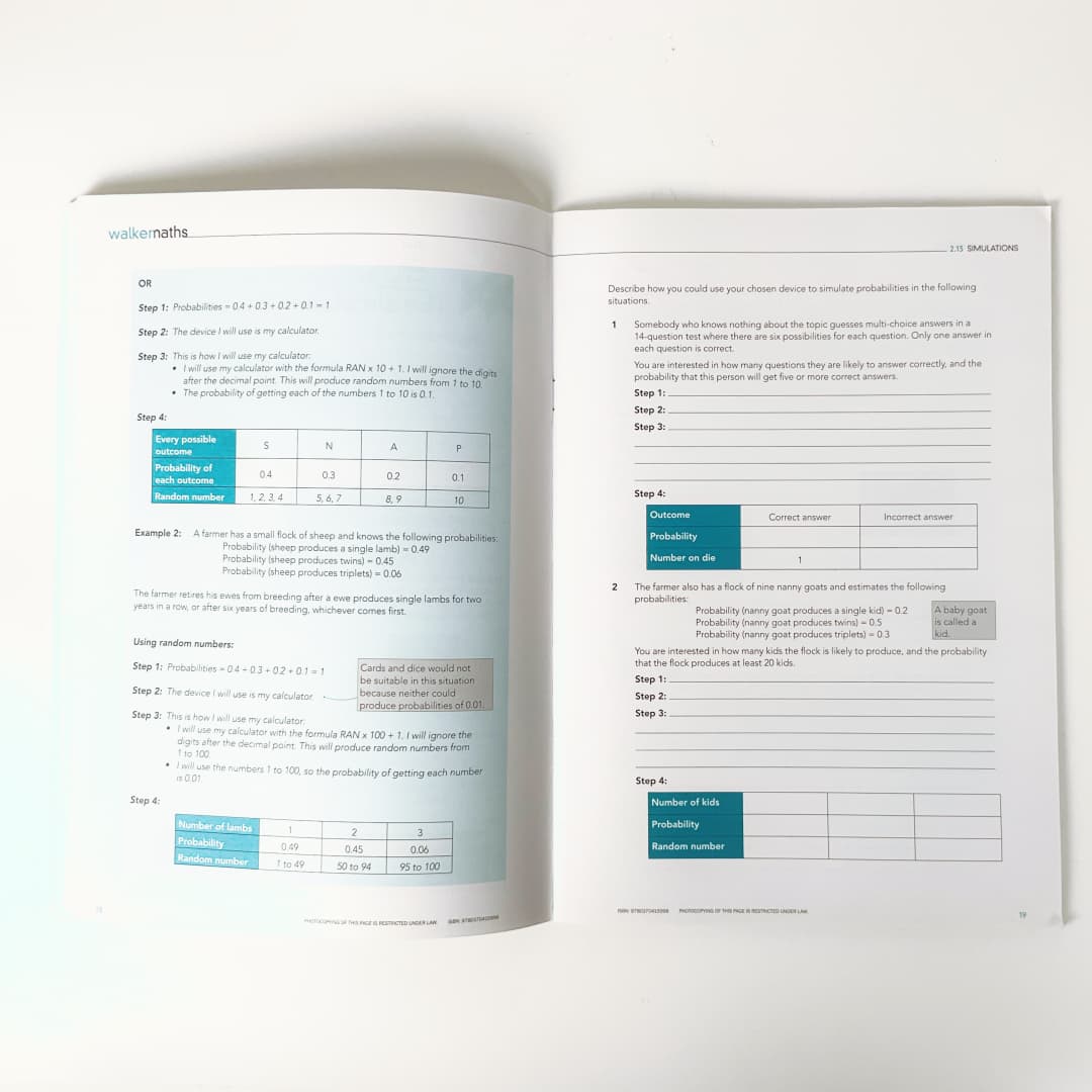 WALKERMATHS - Mathematics Study Set (3 Books Bundle)