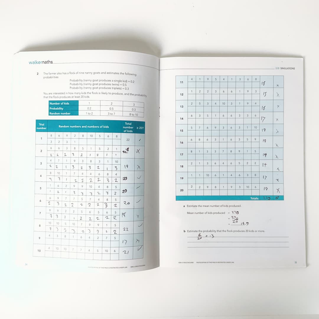 WALKERMATHS - Mathematics Study Set (3 Books Bundle)