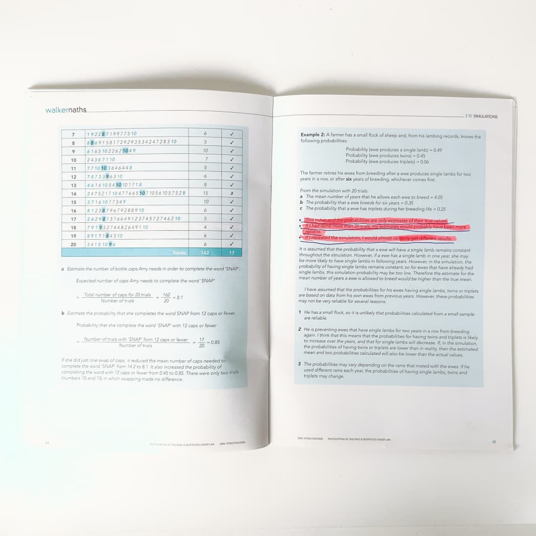 WALKERMATHS - Mathematics Study Set (3 Books Bundle)