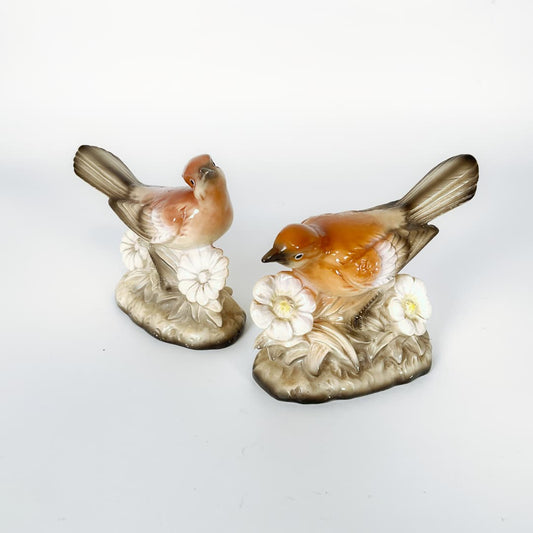 Porcelain Bird Figurines - Set of 2