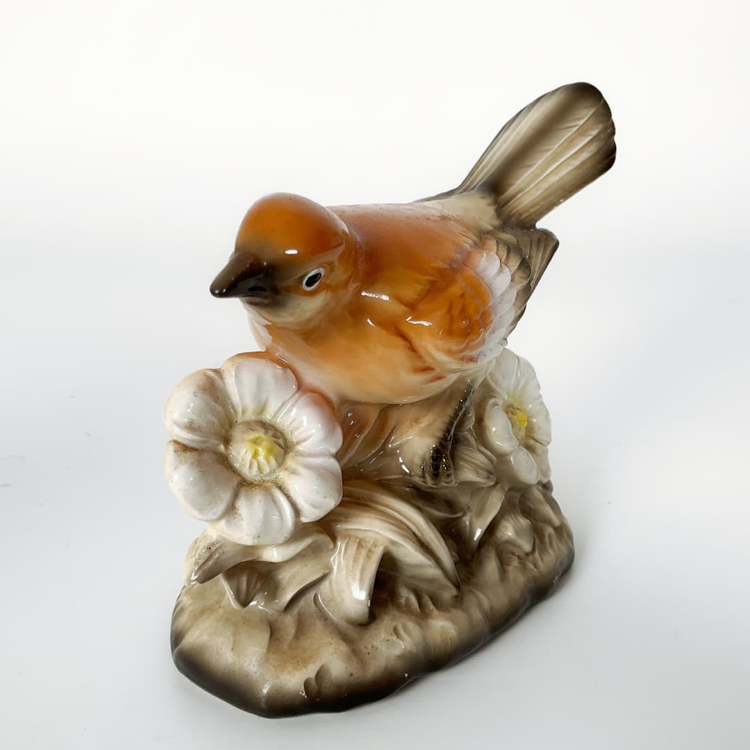 Porcelain Bird Figurines - Set of 2