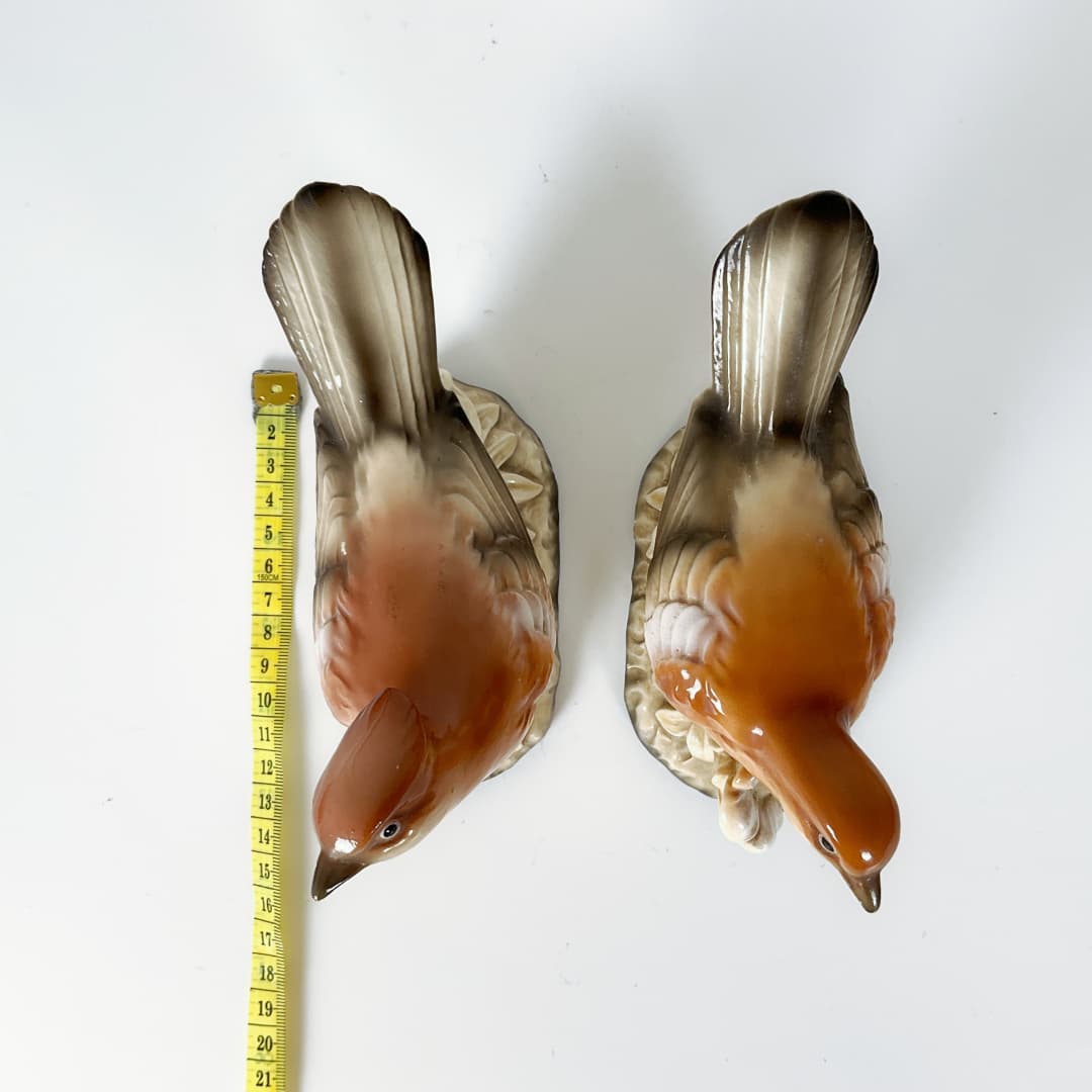 Porcelain Bird Figurines - Set of 2