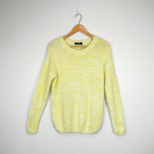 GLASSONS - Yellow Fluffy Knit Jumper