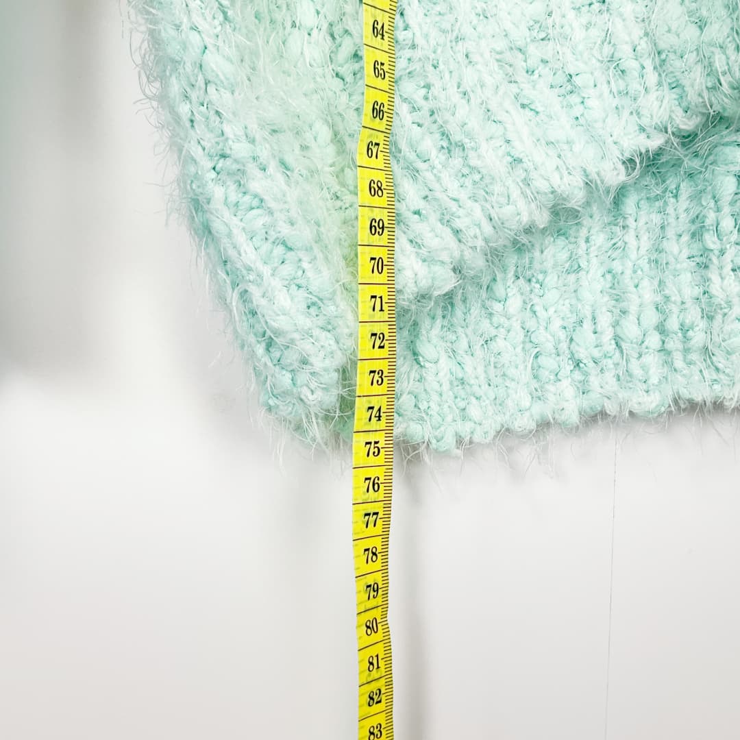 GLASSONS - Mint Fluffy Knit Jumper