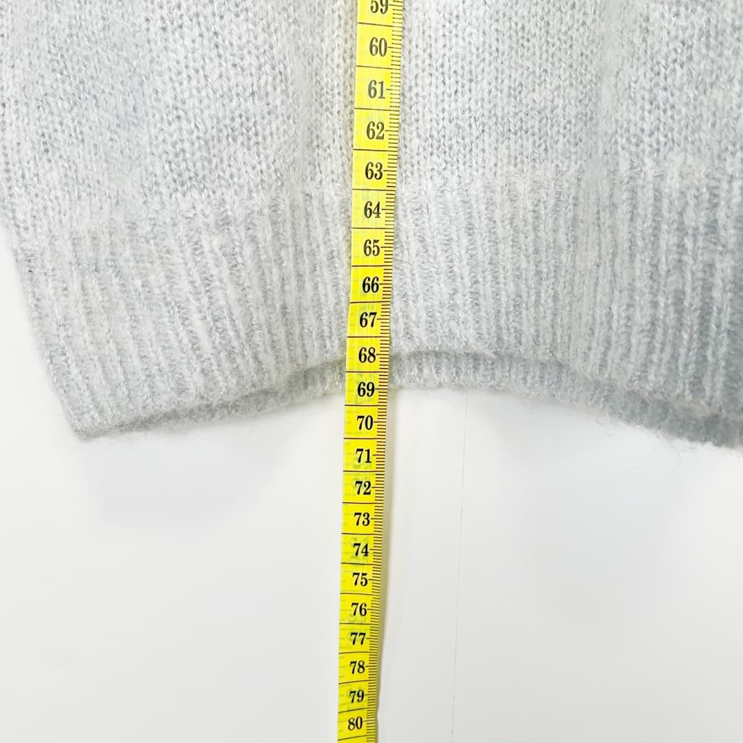 GLASSONS - Grey Mock Neck Knit Jumper