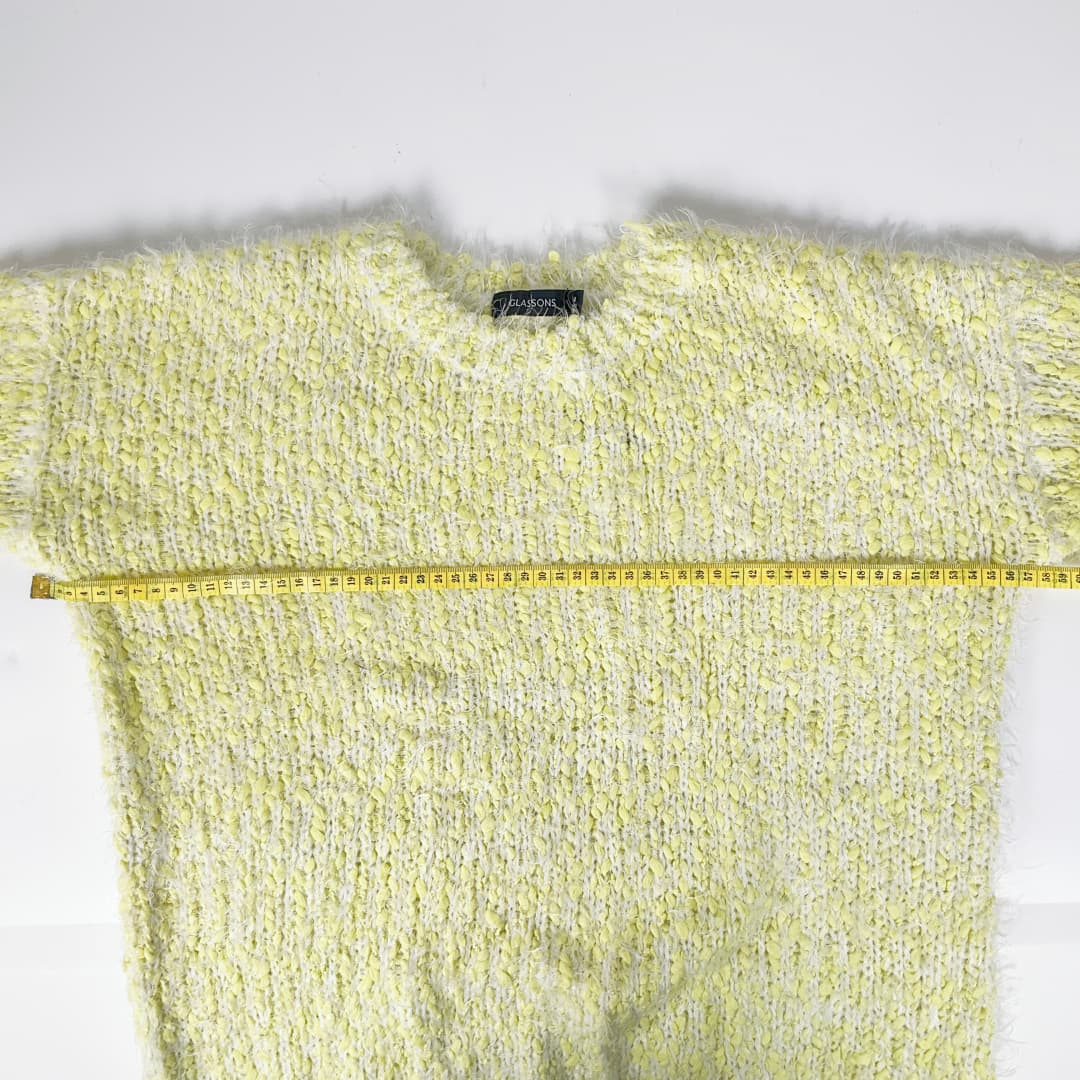 GLASSONS - Yellow Fluffy Knit Jumper